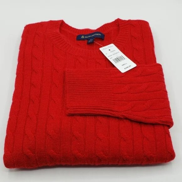 Brooks Brothers Cashmere Wool Cable Sweater - Picture 6 of 9